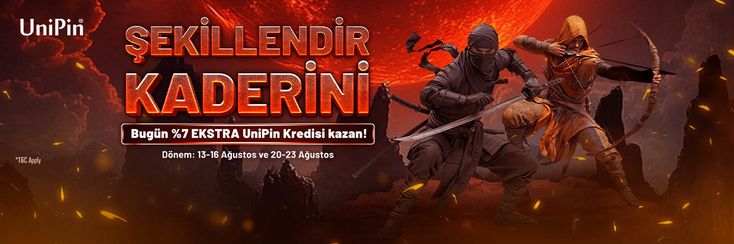 UniPin ile Kaderini Şekillendir – %7 Nakit İade Seni Bekliyor!